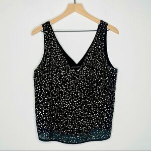 Harlowe & Graham Sequin Tank Top